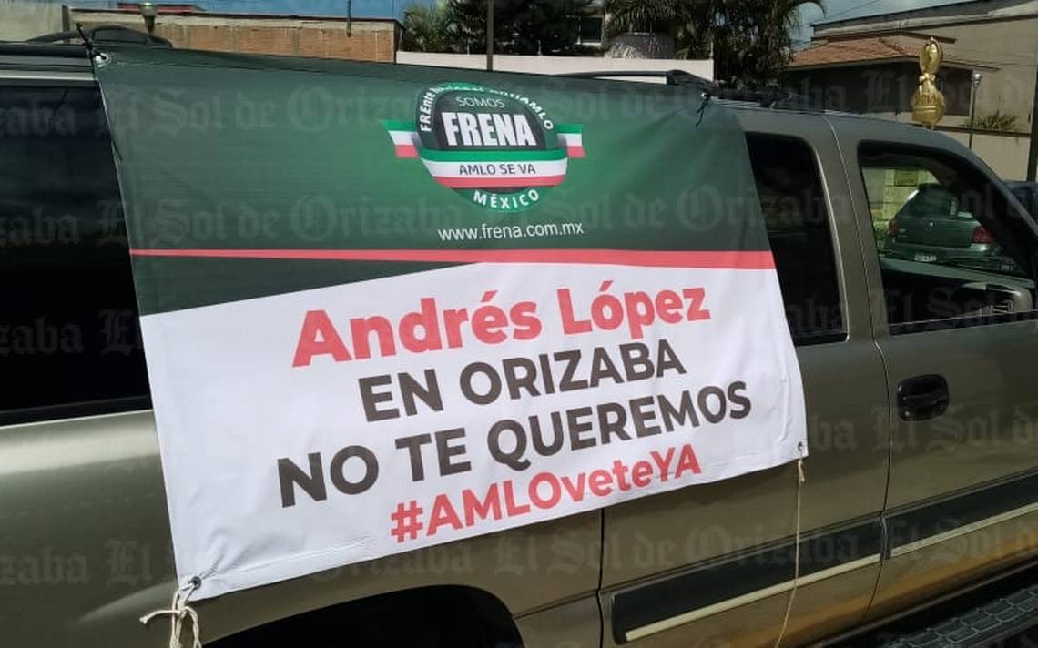 Vuelve caravana m vil orizabe os exigen renuncia de AMLO El Sol